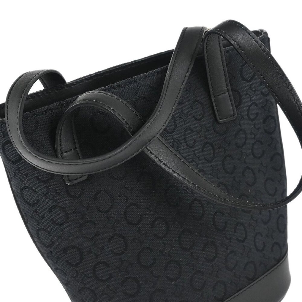 Celine Black Canvas C Macadam Tote Handbag Mc00/2… - image 5